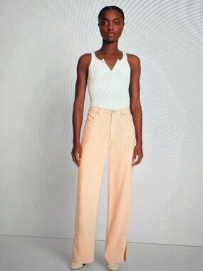 7 For All Mankind Women's Denim Lustre Trouser Jeans Size 24 NWT Prairie Sunset